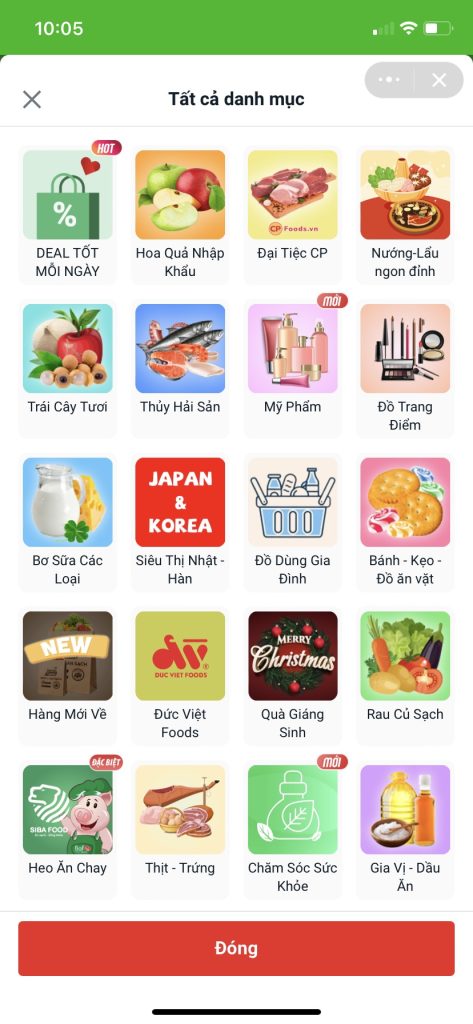 Đặc biệt của Sendo trên Zalo mini app